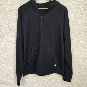 Vuori Pronto Performance Hoodie Mens M 1/2 Zip Kangaroo‎ Pocket Lightweight